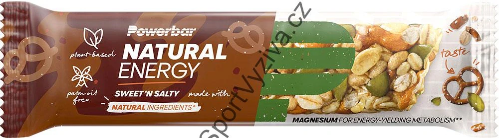 PowerBar Natural Energy tyčinka - sladkoslaná semínka s preclíkem 40 g