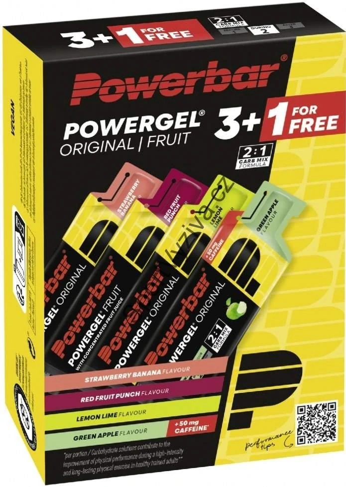 PowerBar Powergel - mix 3+1 ZDARMA