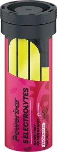 Powerbar 5 Electrolytes - Maliny/granátové jablko, tuba 10 tablet